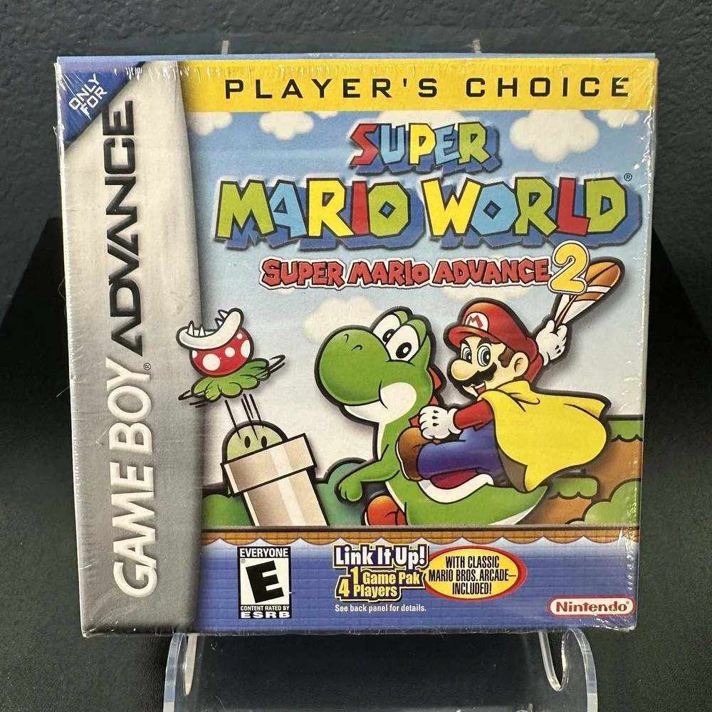 Super Mario World Super Mario Advance 2 (Gameboy Advance GBA) w/Poster CIB VTG